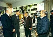 Hugo Mario Melo discutiendo con Binner y Bonfatti